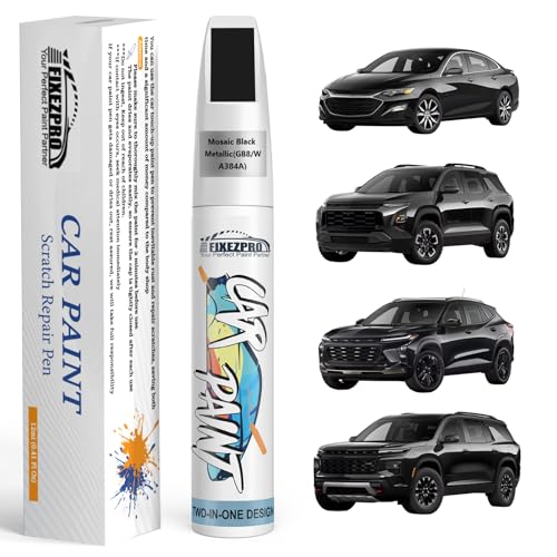 Image of Mosaic Black Metallic(GB8 /WA384A) Touch Up Paint for Chevrolet, Car Paint Scratch Repair Remover Pen Color Exact Match, Quick and Easy Fix Automotive Chips and Nicks Scuff