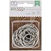 American Crafts 12-Piece DIY Shop Metal Hinged O-Ring for Scrapbook