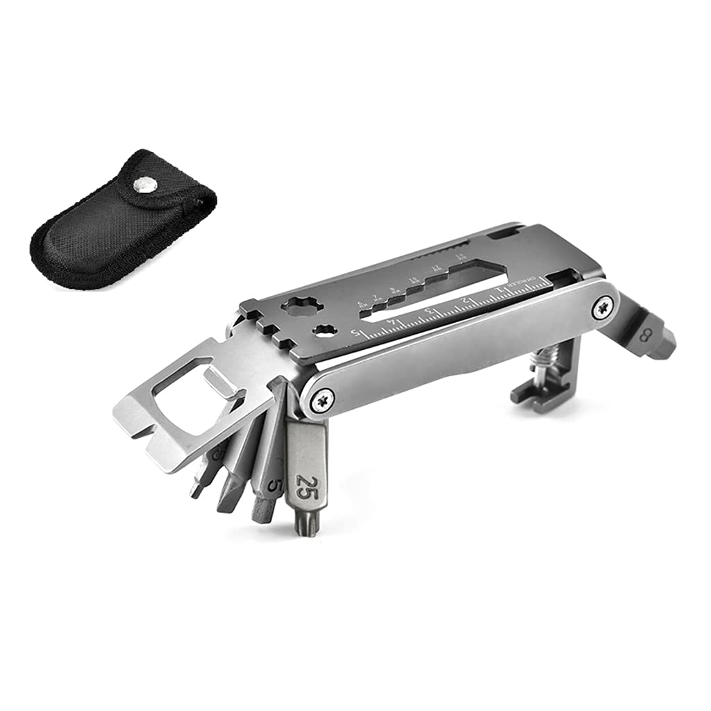 Stainless Steel Multifunction Bike Repair Tool Handheld Folding Cycling Repair Tool