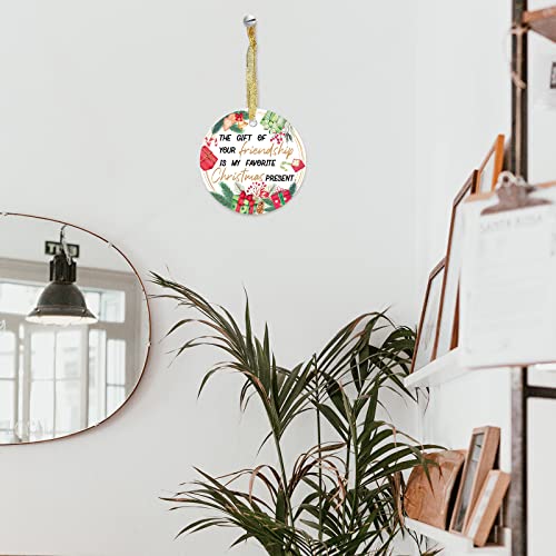 Favia New Year Decorations On Christmas Tree Ceramic Ornament Gift For Friend The Gift Of Your Friendship Is My Favorite #TOP5