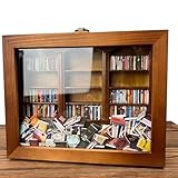 Anxiety Bookshelf Shake Away Your Anxiety, Pocket Bookshelf Anxiety Toy Miniature Book Boxes Display Case Stress Reliever, for Living Room Study Ornament