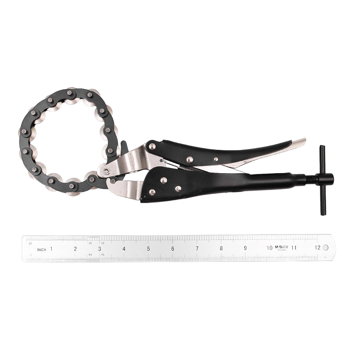 Cortador de Tubo de Escape Cortador de Tubo de Escape de Cadena 19-80 mm Herramienta de Corte de Tubo Universal para Cobre PVC Aluminio