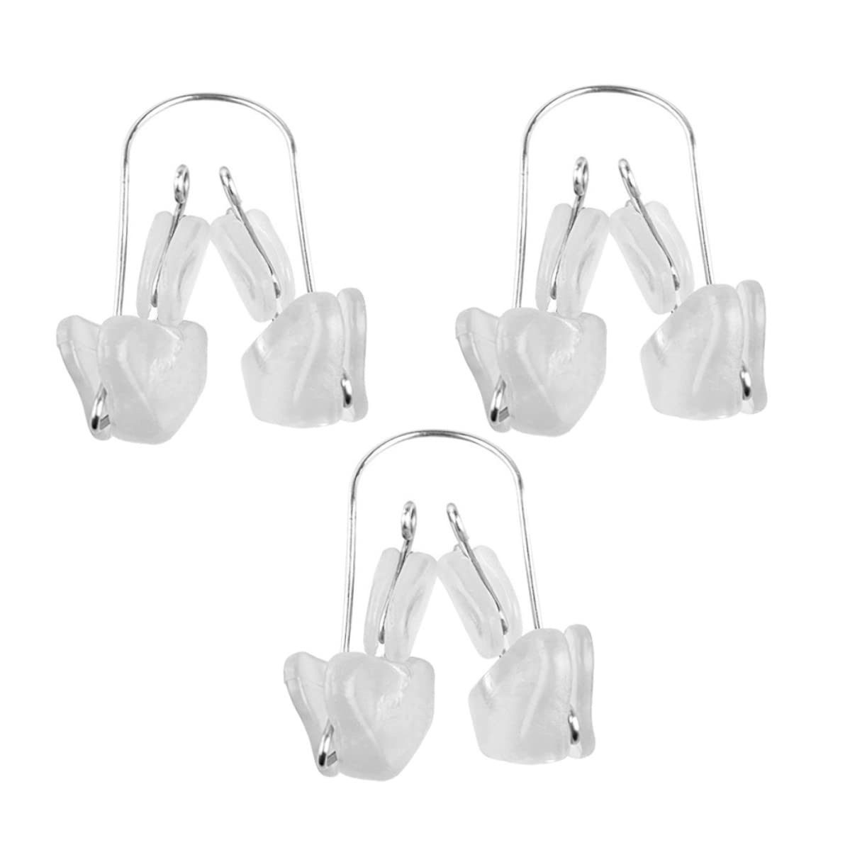 3Pcs Transparent Nose Clip Durable Nose Shaping Tool for Women Straightening Bridge Corrector for Enhanced Beauty Pink Package