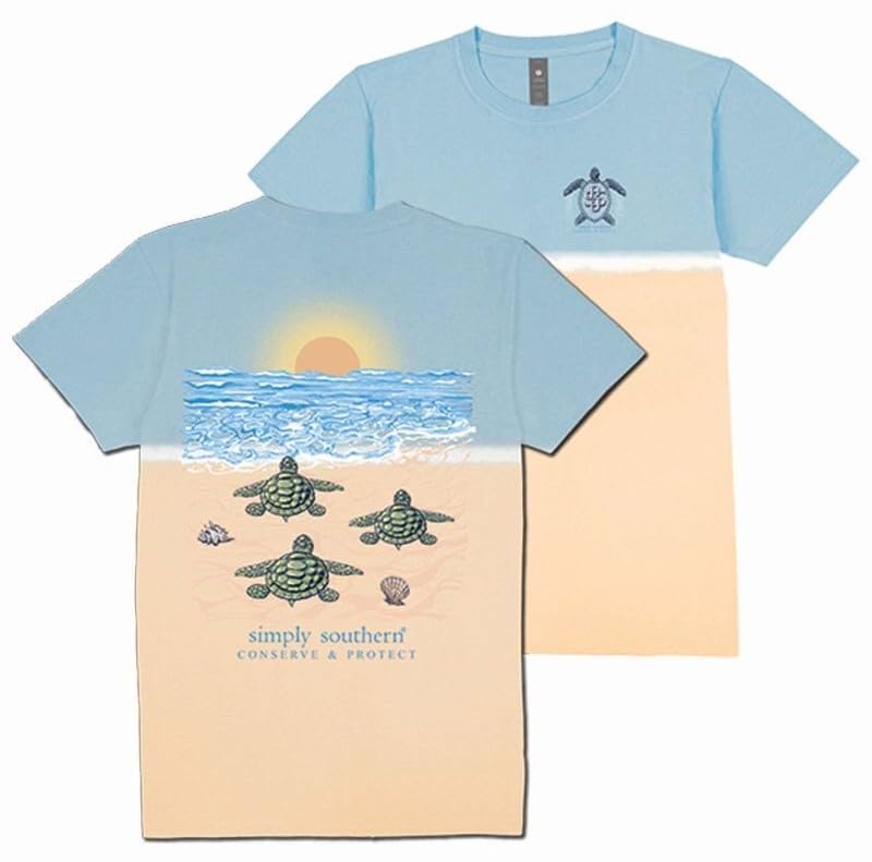 Simply Southern Save The Turtles Hatch Conserve & Protect Youth T-Shirt