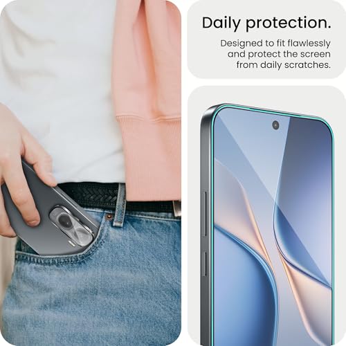 Image of FIRST MART Tempered Glass for Vivo T5 Pro 5G with Black Camera Ring Guard & Installation Kit | HD Clear Edge-to-Edge Screen Protector, Scratch Resistant, Case-Friendly | Pack of 1