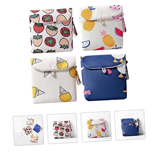 Alipis 1 Conjunto 4 Pçs Pacote De Guardanapos Higiênicos Bolsa De Fraldas Bolsa De Crianças Bolsa De