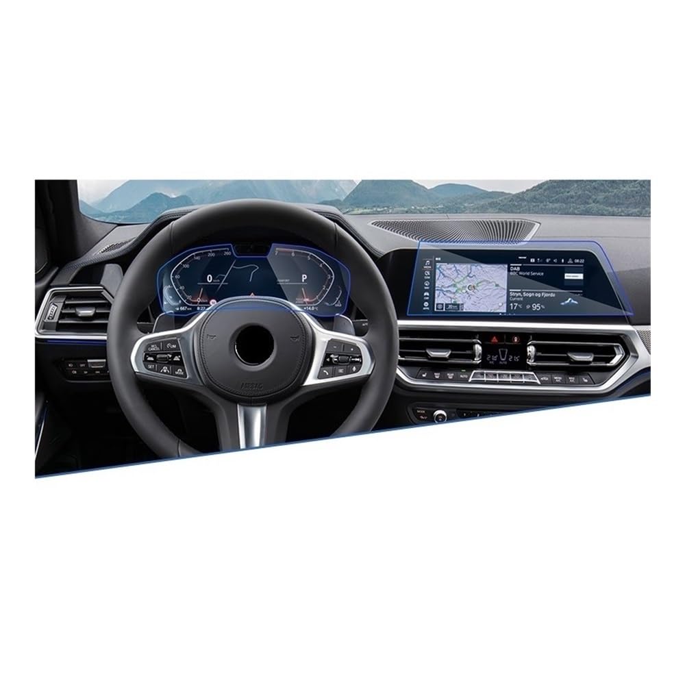 Pellicola Protettiva in Vetro temperato per Schermo Intero per navigatore Auto Serie 4 G22 G23 G26 MK2 2021 2022 Modello 4