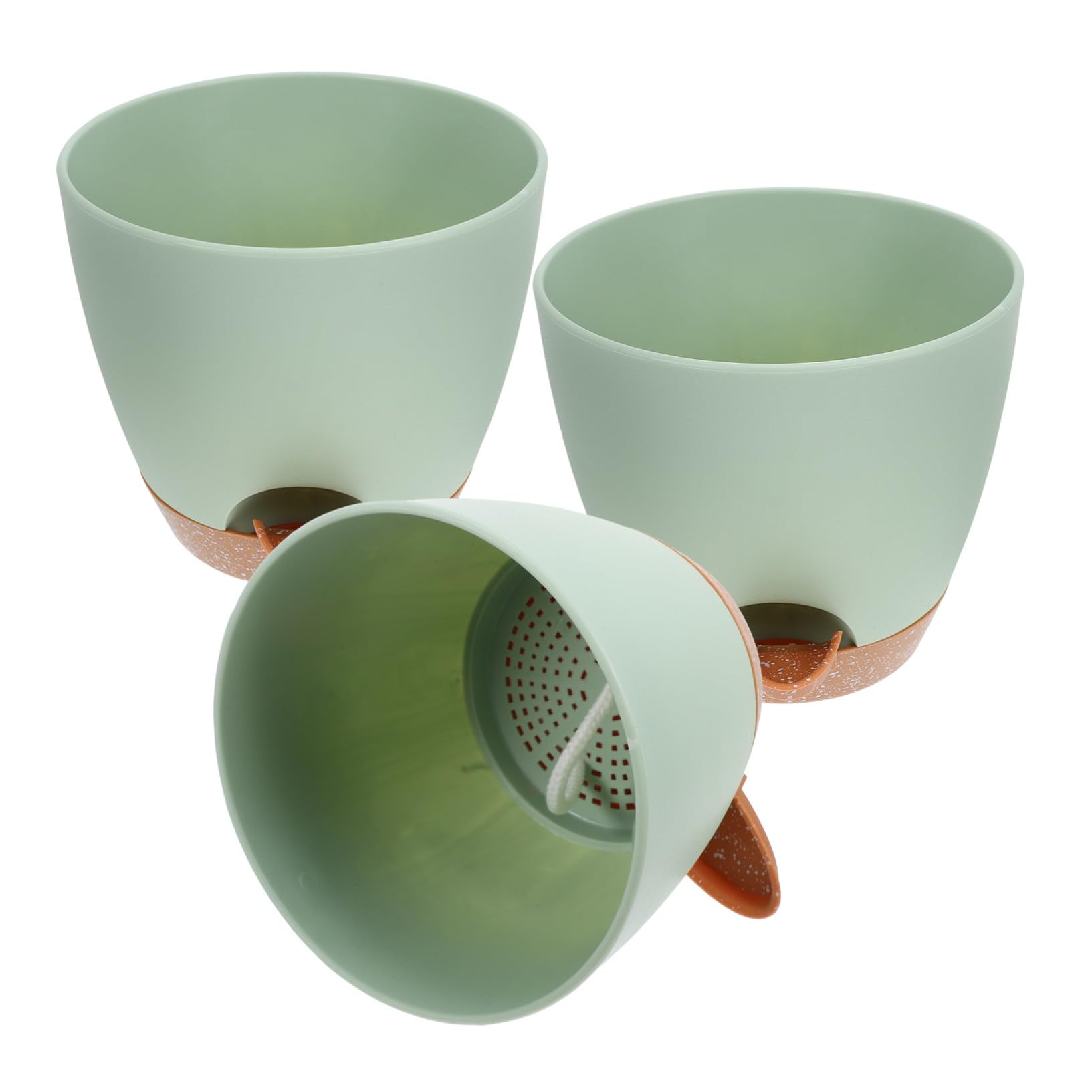 Pot de Fleurs Auto-arrosant avec Système d'Irrigation Automatique 3 Pcs