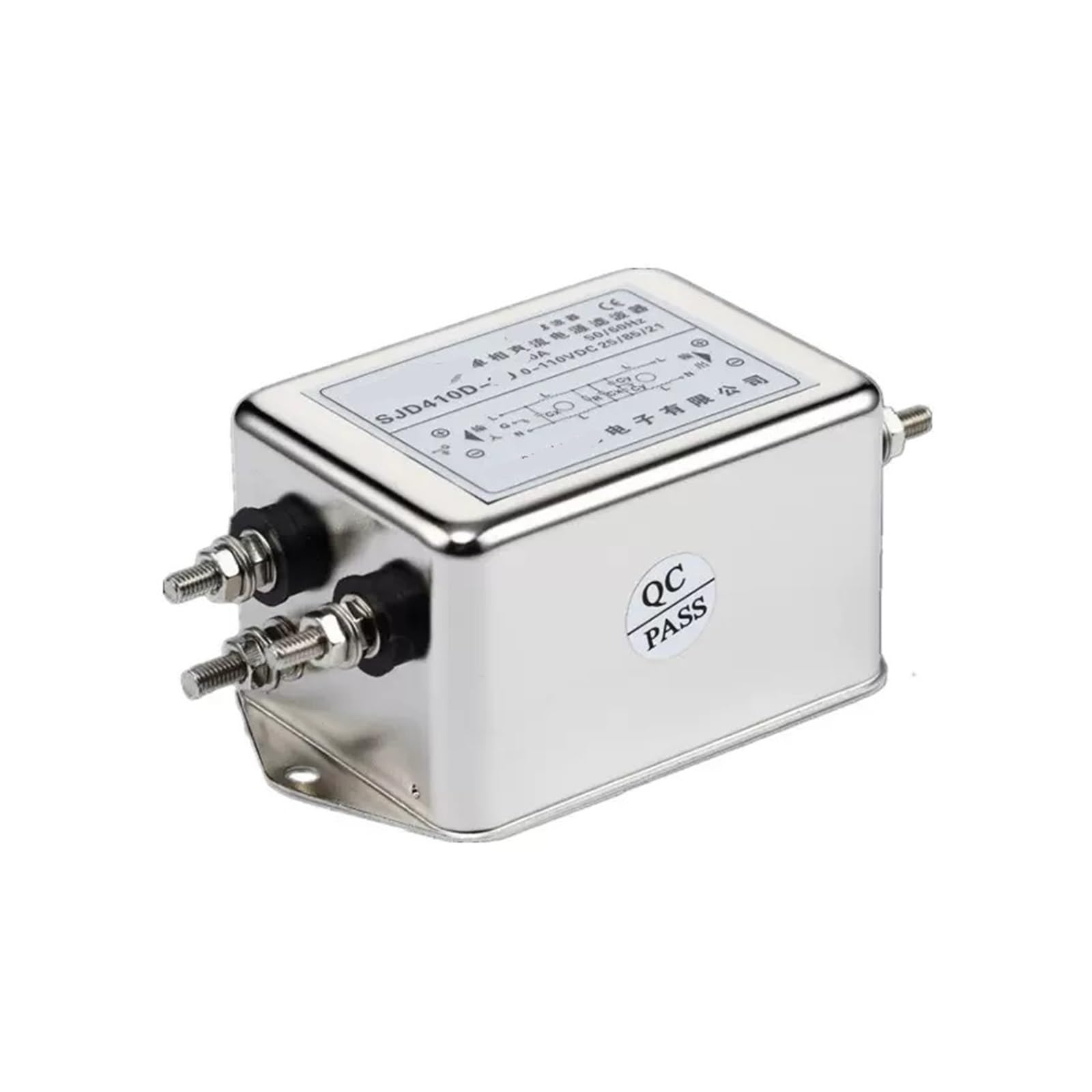 Filtro de potencia de entrada CA monofásico de doble sección SJD410D-16A 220V