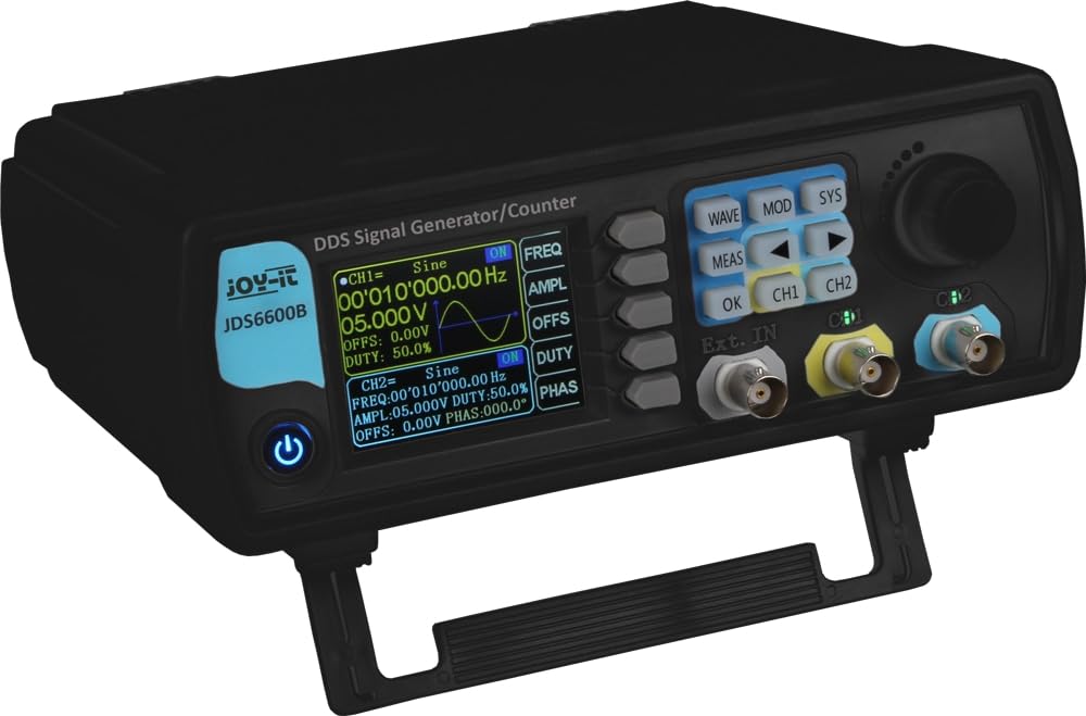 JT-JDS6600-B Générateur de signaux Joy-it 0 Hz - 60 MHz 2 canaux Triangulaire, Courbe de Lorenz, Impulsion, Bruit, Rect