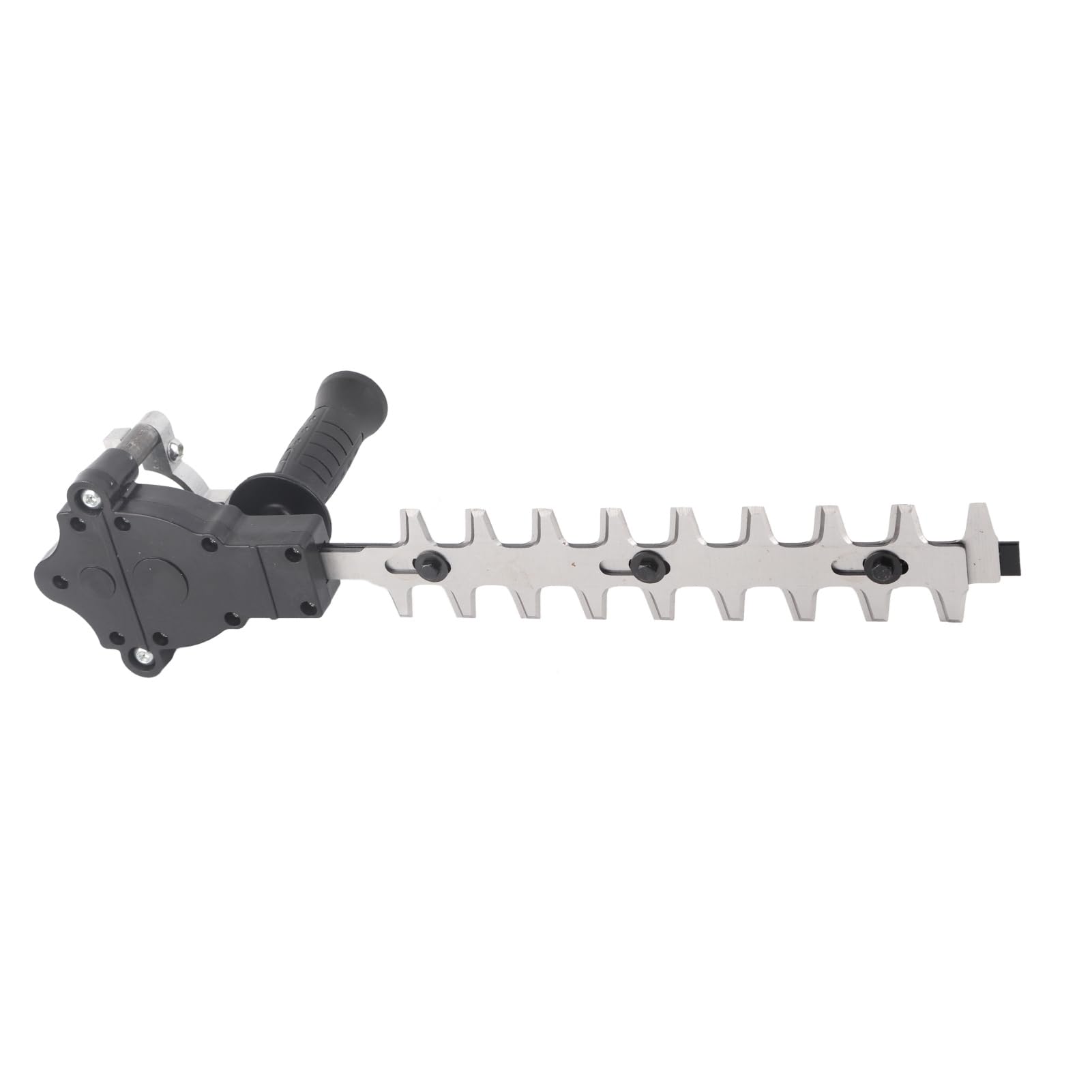 Haofy El Accesorio para Cortasetos Convierte Eficientemente la Amoladora Angular para Recortar El Jardín Adaptador para Cortasetos para Arbustos y Arbustos Negro/Plata