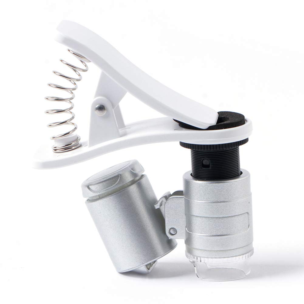 Microscope de poche haute puissance 60x éliminant la fatigue visuelle sur mobile
