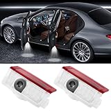 AutoQi Led Einstiegsbeleuchtung Willkommenslicht, 2 Stk Auto Laser Logo Projektor Türlicht Kompatibel mit Mercedes W176 W177 W205 W242 W247 W212 W213 W166
