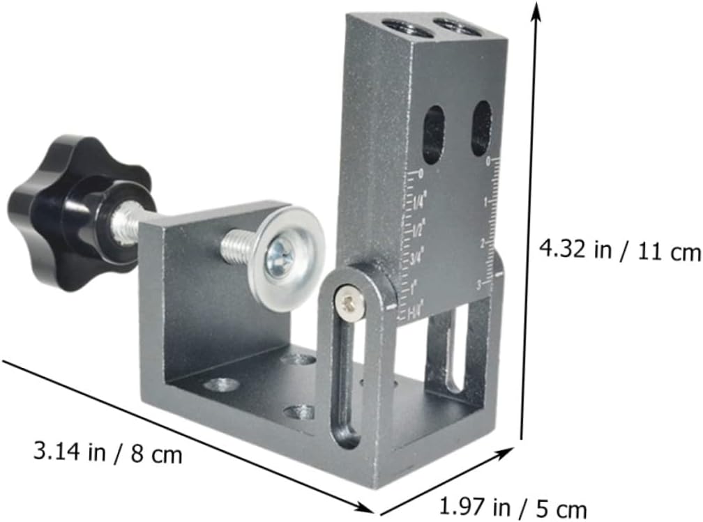 Tofficu 1Set Inclined Locator with Clamps Tool for Accurate Positioning and Quick Drilling Woodworking Projects