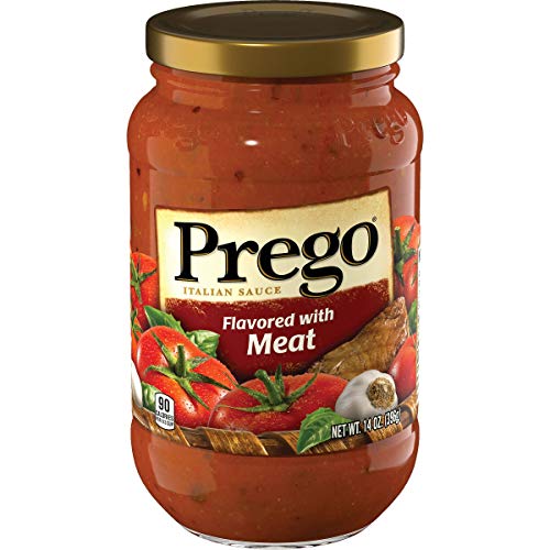 Image of Prego Italian Tomato Pasta Sauce Flavored With Meat, 14 Ounce Jar (Case of 12)