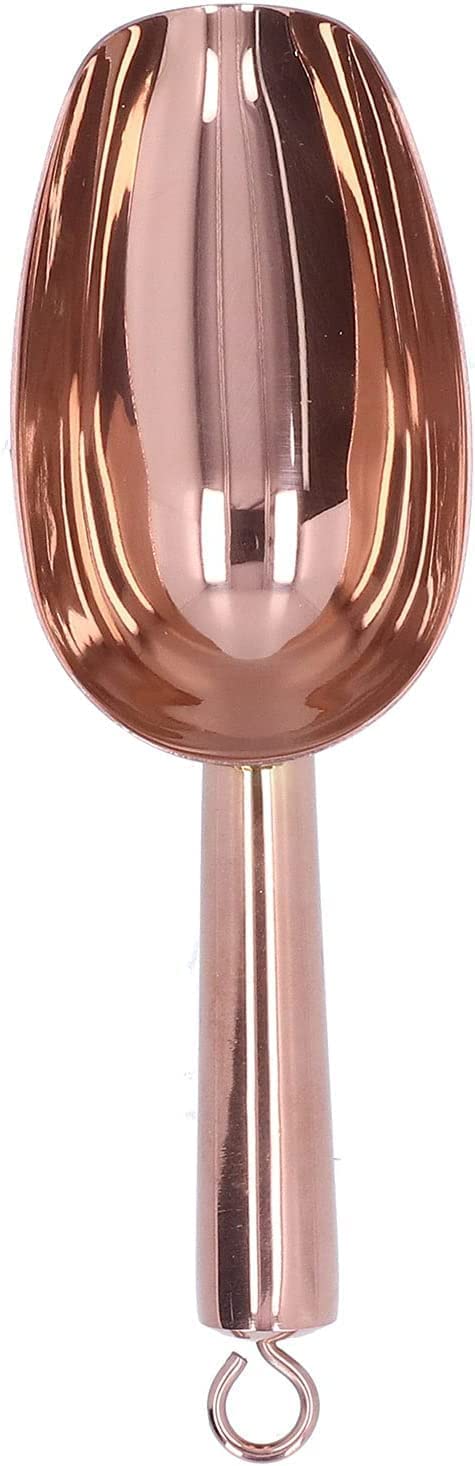 Edelstahl-Eisschaufel, Utensil für Lebensmittel, Süßes, Eisschaufel, Edelstahl-Speiseschaufel, Mehrzweck-Eiskratzer-Schaufel mit Fingerrillengriff, 2 Farben für Sie Löffel (Color : Colorful) (Color
