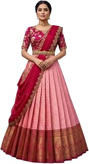 Fabcartz Beautiful South Indian Style Unstitch Lehenga Choli for Women |PL191 Price In India