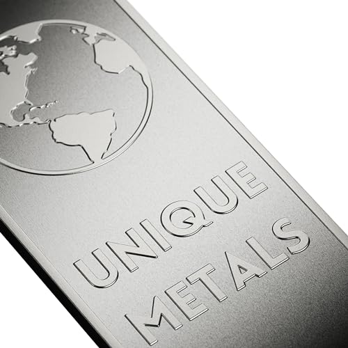 1 Pound Zinc Bar Bullion Paperweight with Element Design | .999 Pure Zinc Metal bar Made in USA by Unique Metals - Thumbnail 3