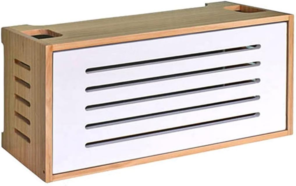 Router Shelf, Wireless WiFi Storage Box, Bedroom Home Set-top Box, Power Cord Socket Finishing Rack (F 49.5x19x25.5cm) (B 49.5x19x25.5cm)