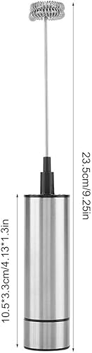 Miniatura 8 de Espumador de leche, espumador de leche eléctrico de mano con batería, batidor de doble resorte, máquina de espuma de café