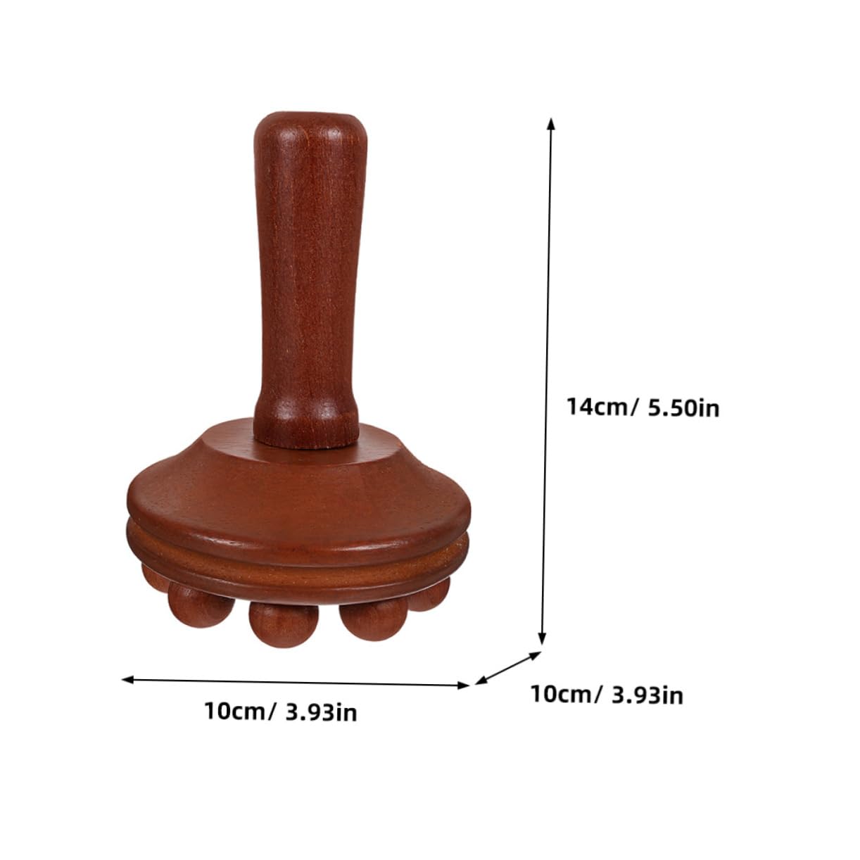 SHERCHPRY 2 Series Masaje De Madera Herramienta De Masaje Manual Muscular De Acupuntura Compacto Y Portátil Espalda Y Cuerpo 2 Piezas*2