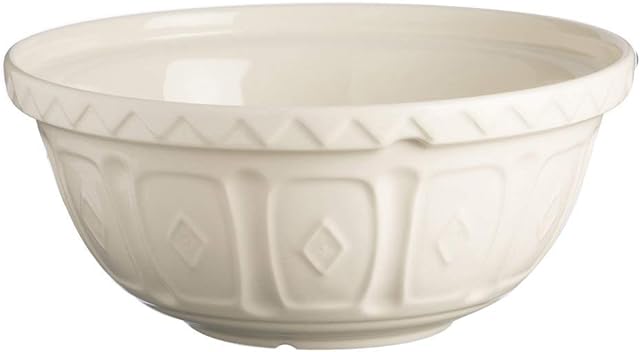 Mason Cash 2001.838 S12 Colour Cream Chip Resistant Earthenware Mixing Bowl 29cm Diameter, Ceramic, 4 Litre/29 cm
