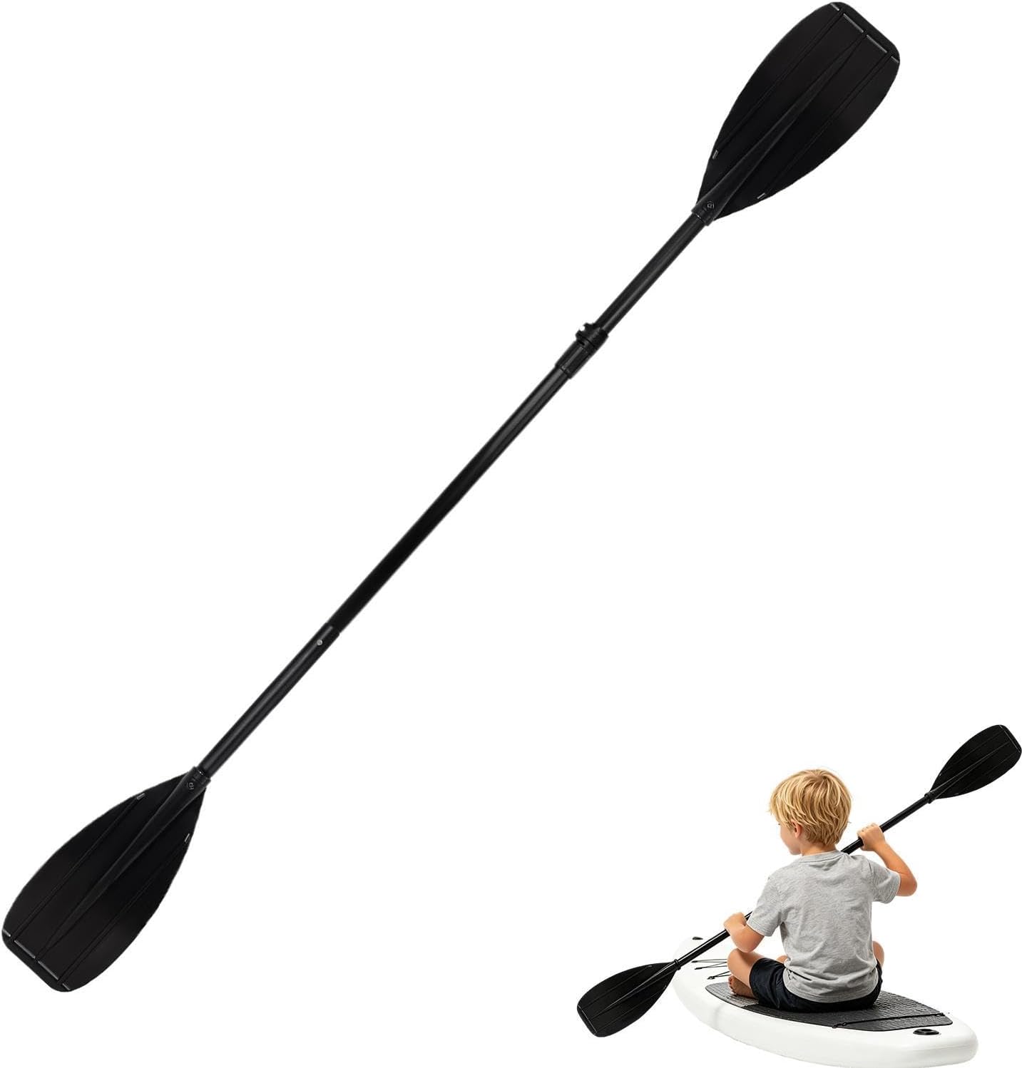 Carbon Fiber Kayak Paddle - Lightweight Boat Paddle | Kayak Paddle with carbon fiber material, Boat Paddle with lightweight design, Double Blade Oar and durable construction