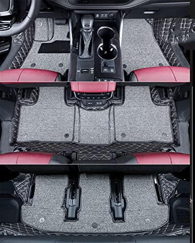 Tapis de sol sur mesure Toyota Highlander Kluger Xu70 moquette cuir 7p