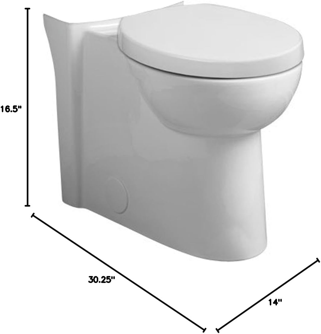 White Elongated Dual Flush High Efficiency Toilet