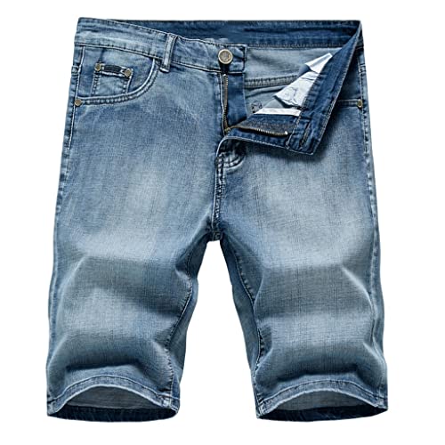 Shorts en denim masculin classique coupe mince CLSDRZC