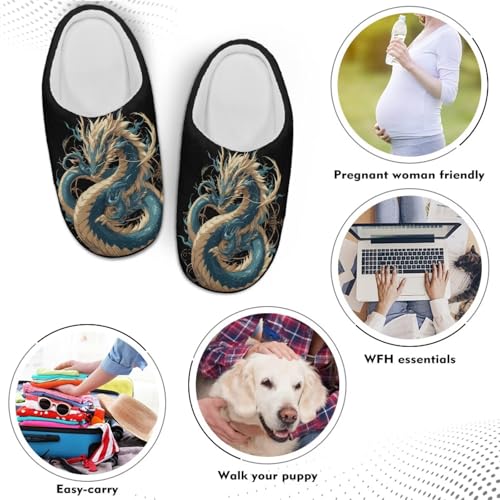 House Slippers for Adults Bedroom Slippers Women Men House Shoes 6