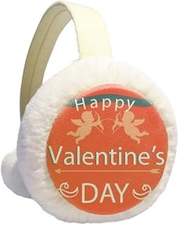 Feliz Dia dos Namorados Anjos Amor Inverno Aquecedor de Orelhas de Lã para Uso Externo