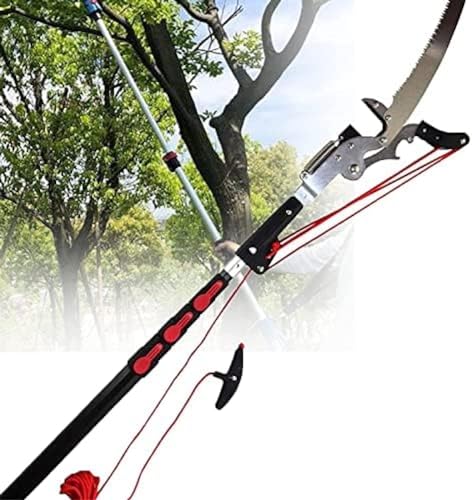 Telescopic Tree Pruners, Professional Telescopic Pole Saws Height Extendable Pruning Saw Gardening Branch Saw Loppers Cutter, Trimmer Tools for Trimming Branches and Leaves 24FT,24FT