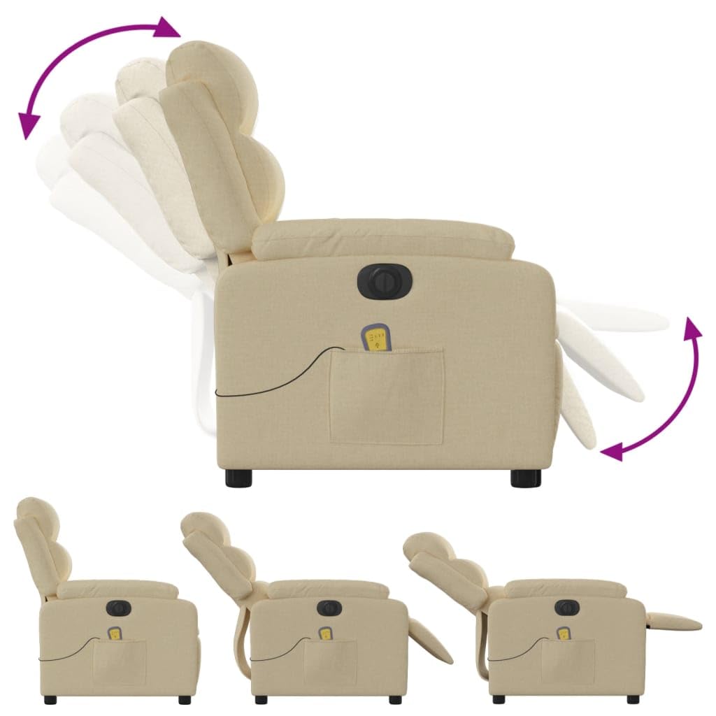 ShGaxin Sillón reclinable de Masaje eléctrico Tela Color Crema, Sillón De Relax, Sillon Masaje Relax, Sillon Relax Electrico, Hogar Sillon Relax, Sillones Comodos, Sofa Tantra - 3204977