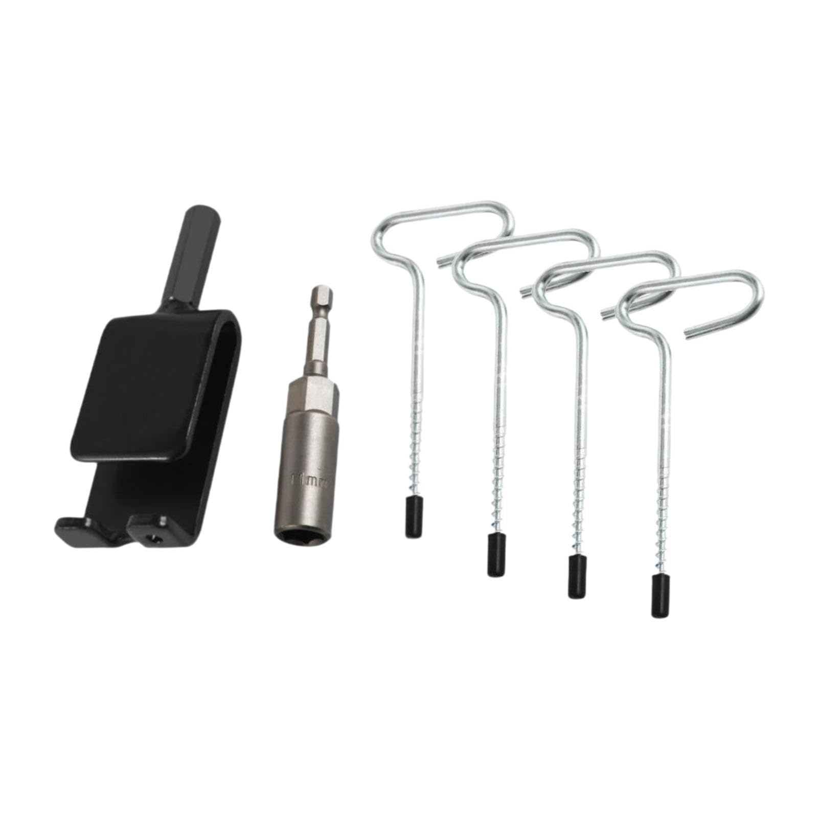 TRENDYNEST 4Pcs Ice Fishing Anchors with Power Drill Adapter Ice Fishing Shelter Anchor | Ice Fishing Accessories | Fishing Equipment-image-10