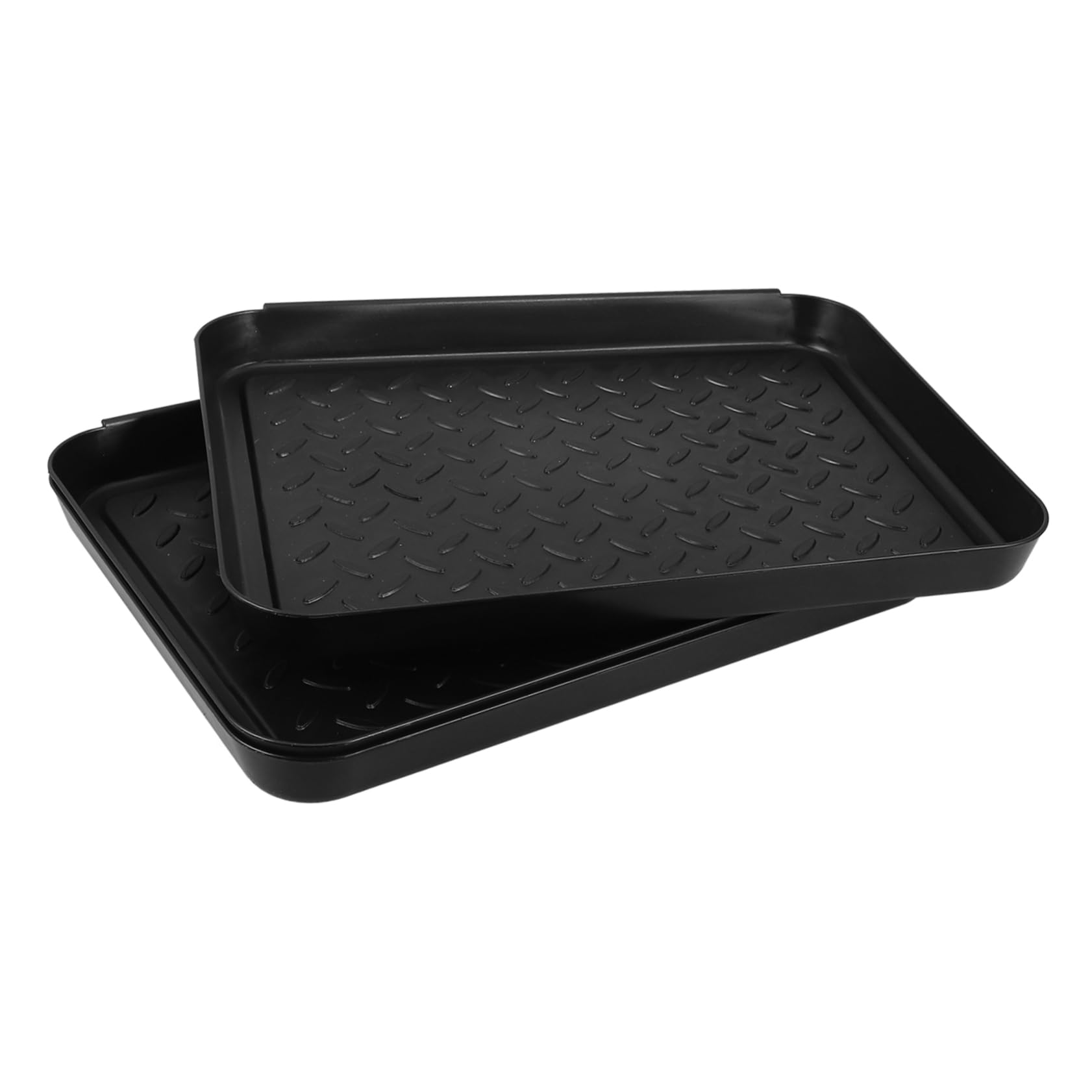 Bac de récupération d'eau Alipis tapis entrée plastique noir