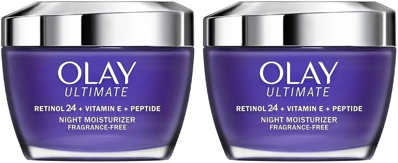 Olay Ultimate Retinol 24 + Vitamin E + Peptide Night Moisturizer (1.7 Oz, 2 Pk)