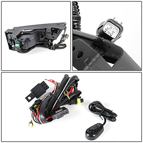 Dna Motoring Fl-Ztl-127-Sm Front Bumper Fog Light Driver & Passenger Side Enhance Visibility [Compatible With 13-14 Honda Accord 4Dr Sedan] #TOP3