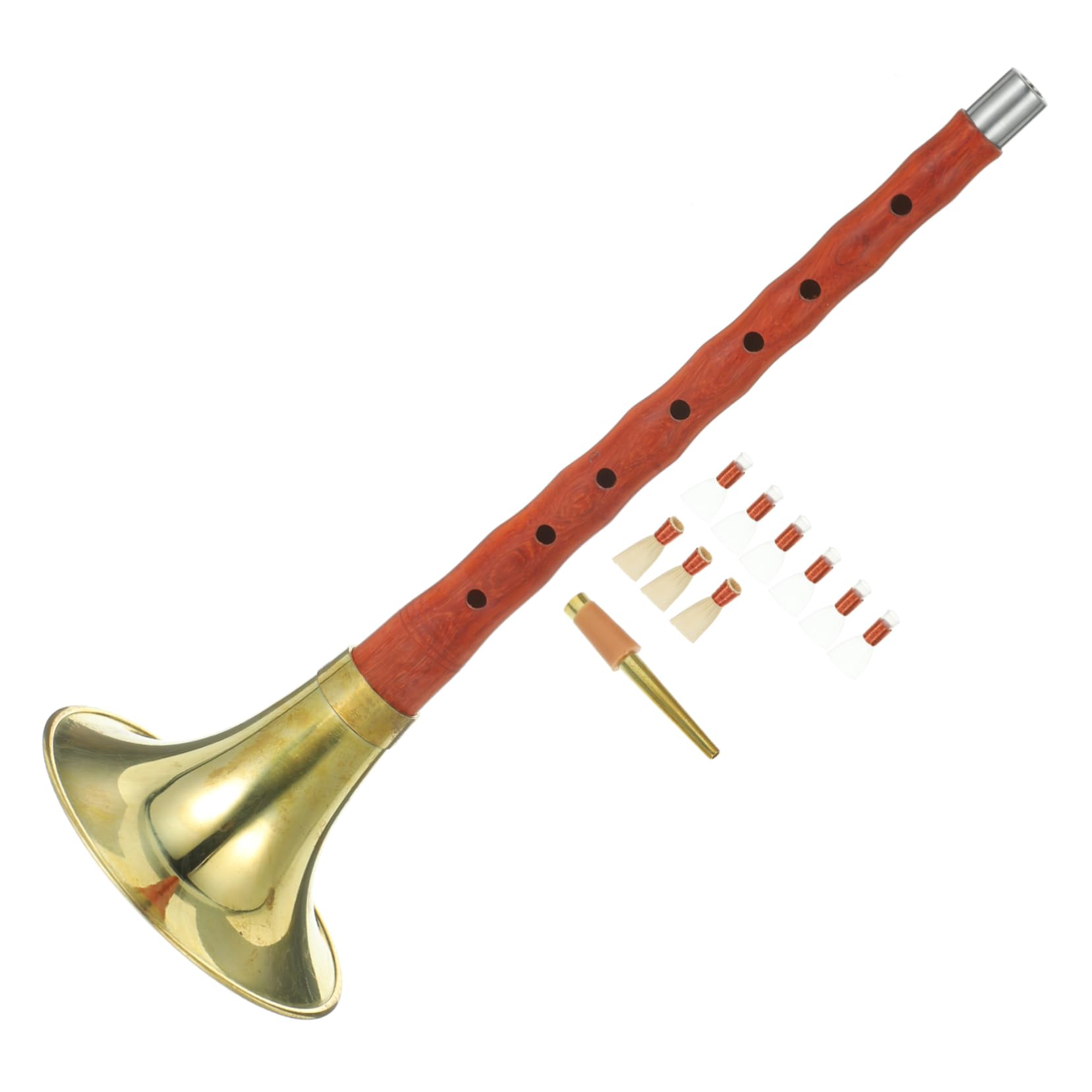 UPKOCH Suona per Principianti in Chiave di Re Strumento Musicale Tradizionale Cinese, Leggero e Portatile, Anima in Plastica, per Studio e Esercitazione