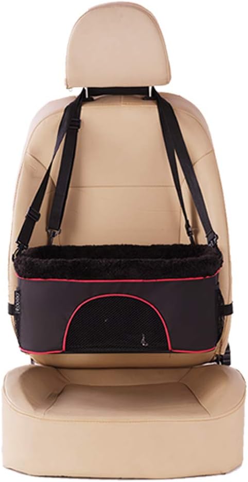 ROODO Dog/Cat Booster Seat for Car from/Back Seat Height Adjustable Perfect for Small and Medium Pets Up to 22Lbs Reinforced Dog Car Booster Seat Harness with Seat Belt (Special Black) : Pet Supplies