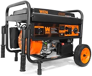 WEN 56475 4750-Watt Portable Generator with Electric Start and Wheel Kit