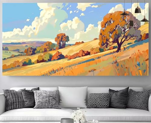 Broderie Diamant Paysage XXL pour Illuminer votre Salon - Activité Manuelle Relaxante