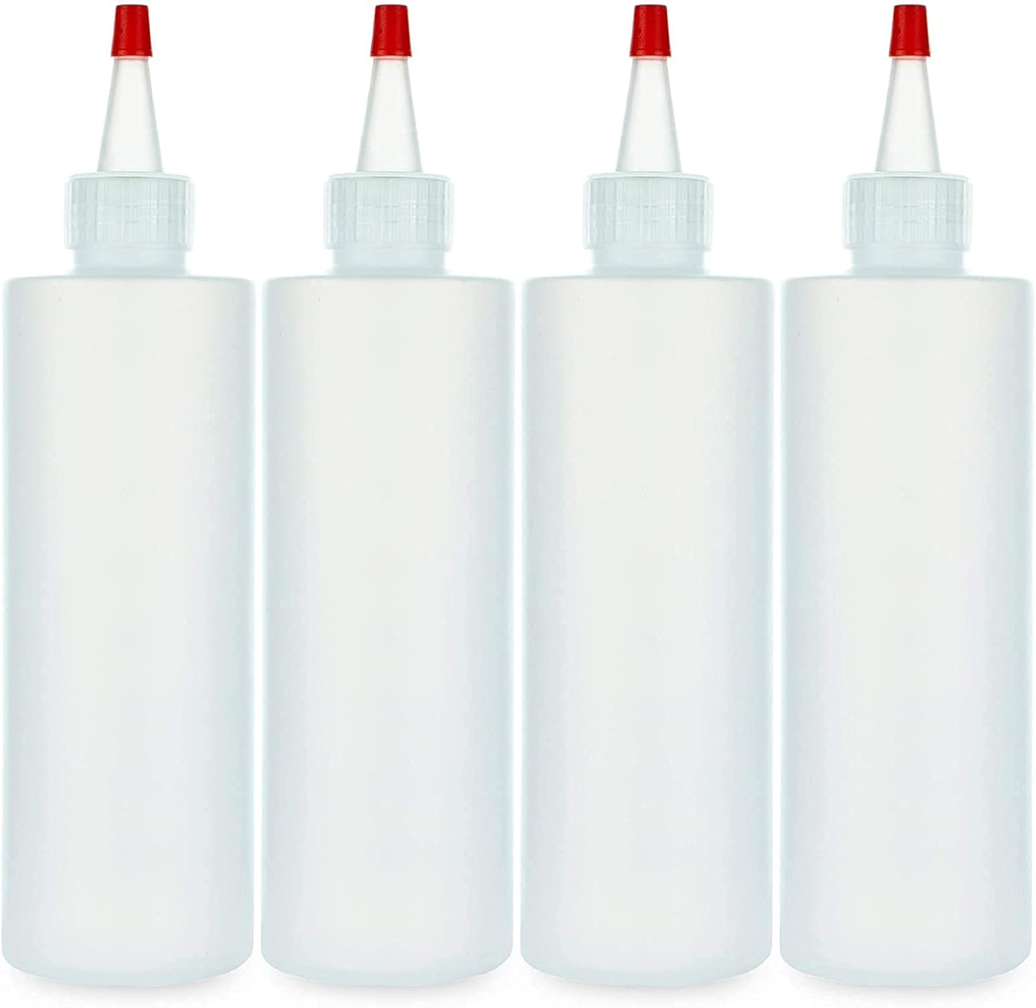 Envases de Plástico Squeeze 236ml para Salsas, Pack de 4
