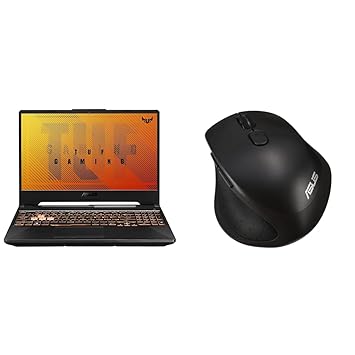 ASUS TUF Gaming F15, 15.6-inch (39.62 cms) FHD 144Hz, Intel Core i5-10300H 10th Gen, 4GB NVIDIA GeForce?GTX 1650, Gaming Laptop, FX506LHB-HN355WS + ASUS MW203 Wireless Silent Mouse (Black)