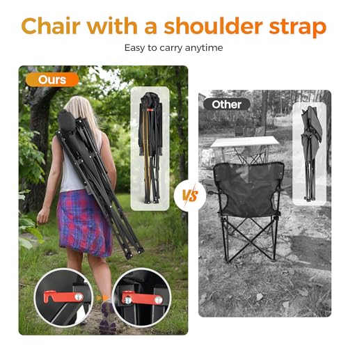ALPHA CAMP Heavy Duty High Back Camping Chairs の商品画像 8