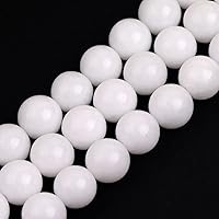 Vista 116 de JOE FOREMAN Cuentas redondas de piedra natural de jade rosa de 0.315 pulgadas para hacer joyas, cuentas de 15 pulgadas, piedras semipreciosas