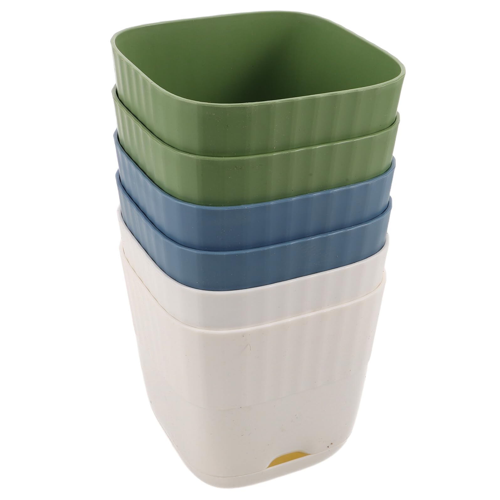 Pots de plantes plastique avec drainage TOYANDONA pour succulentes et orchidées intérieur lot de 6