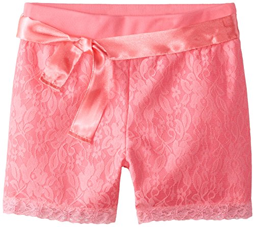 Dream Star Big Girls' Lace Short with Sash Belt