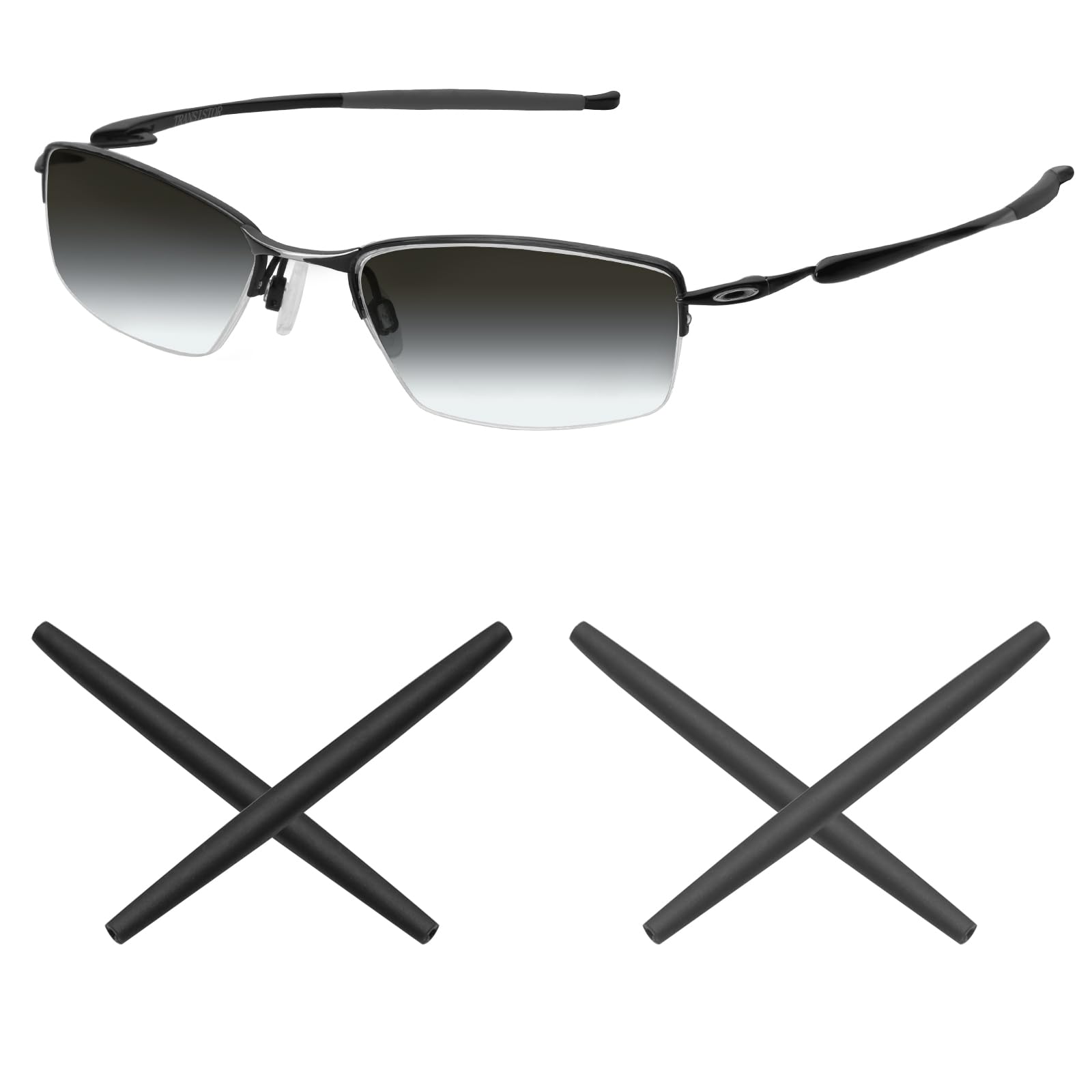 Almohadillas para gafas de repuesto gris y negro 7