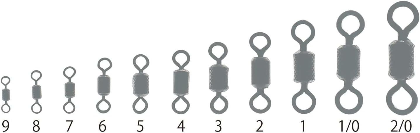 YO-Zuri Miscellaneous Goods/Accessories: [HP] Rolling Swivel, Black, No. 1-9